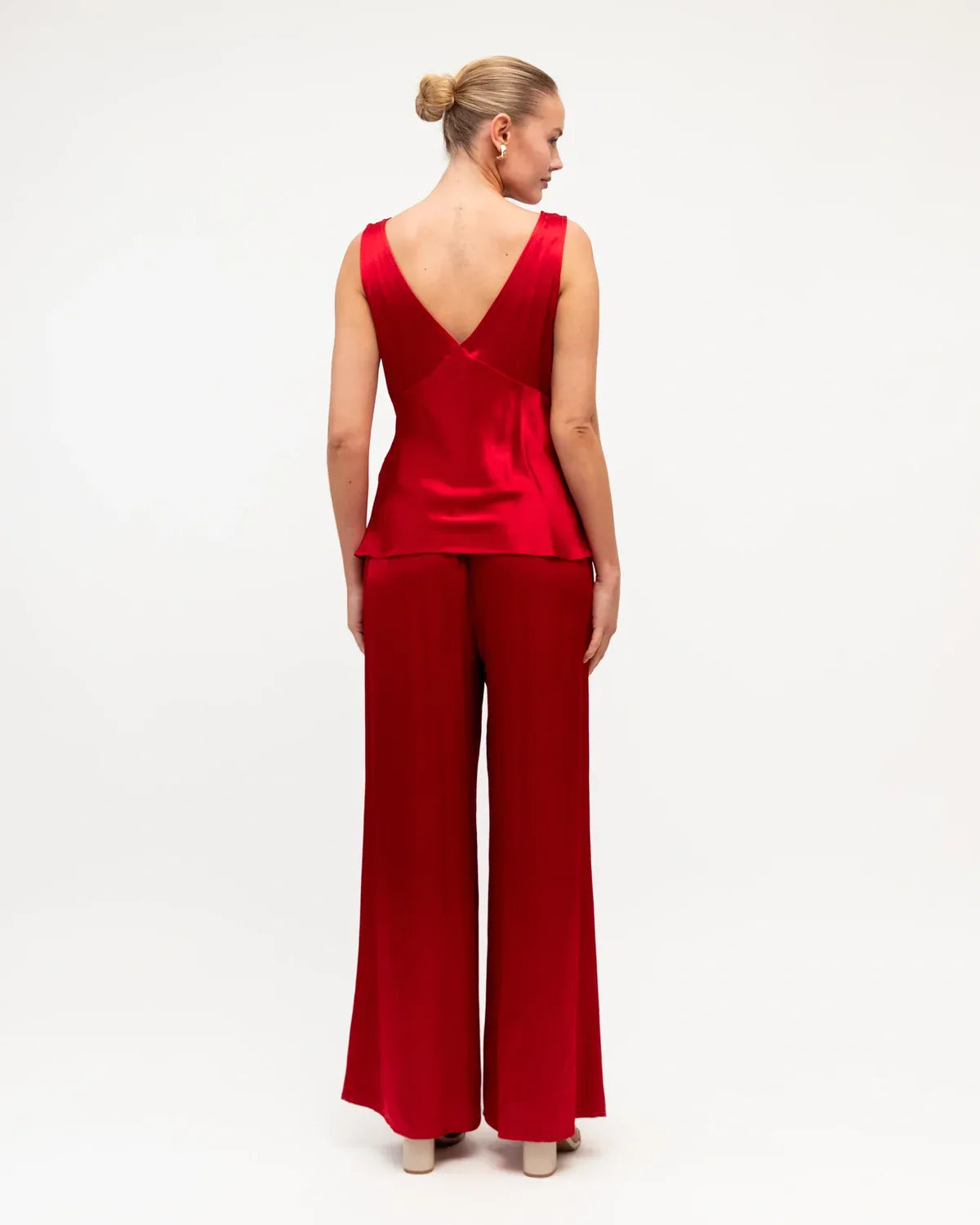 White Closet Top Amara Top Red
