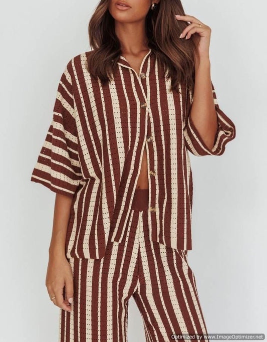 Indikah Pant Set Andi Set - Choc
