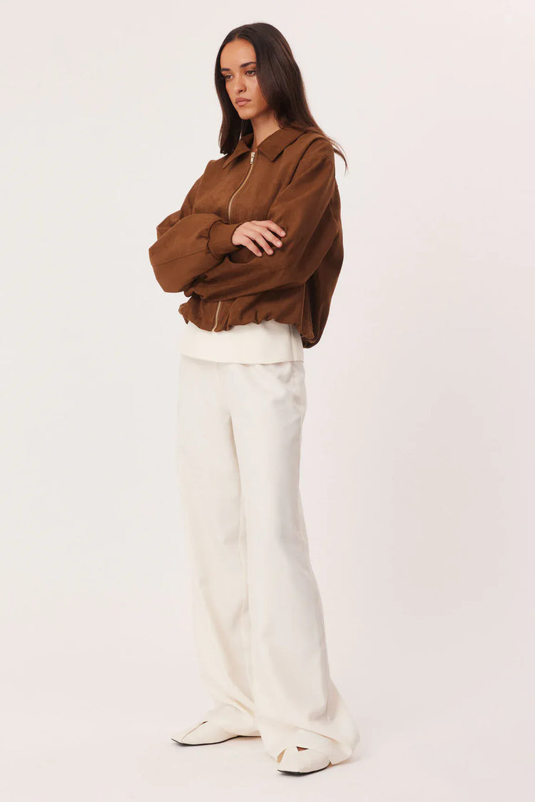 SNDYS bomber Asaka Faux Suede Bomber