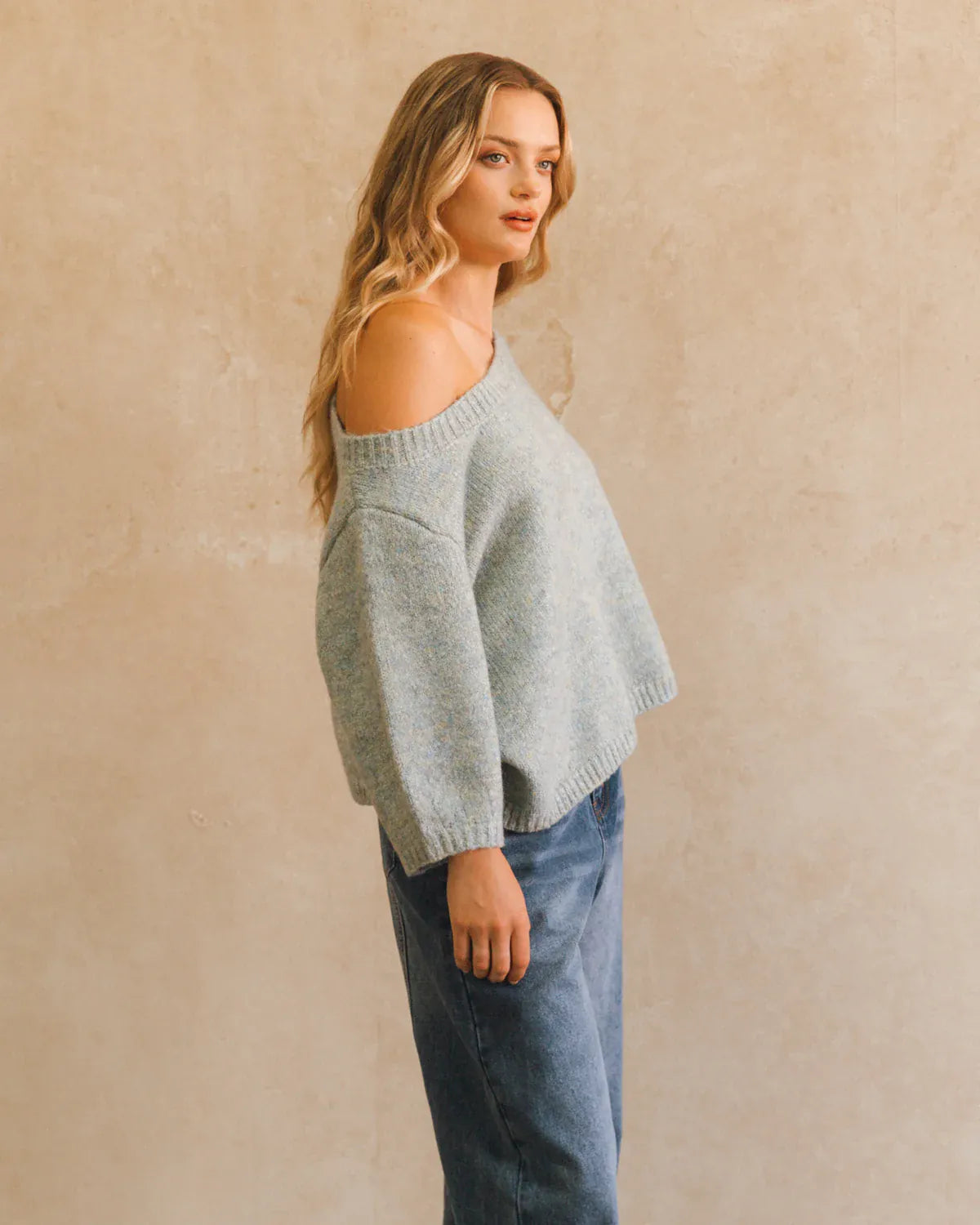 White Closet Shirts & Tops Asymmetrical Knit