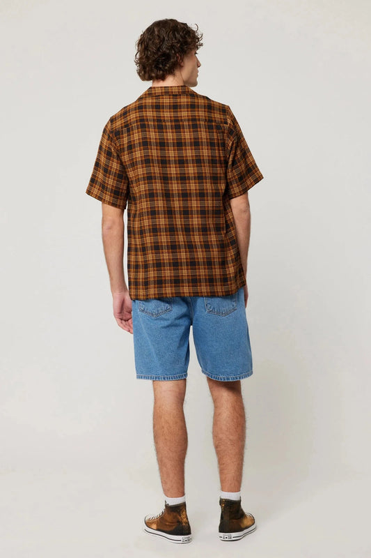 Rollas Jeans Mens button shirt Autumn Check Shirt