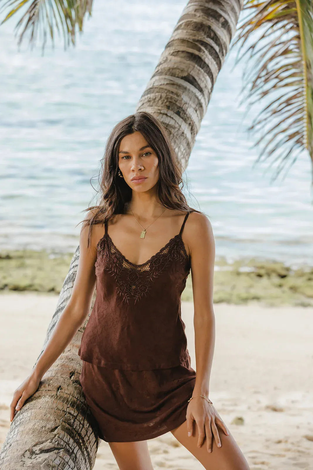 Marlo The Label cami top Bella Cami - Chocolate