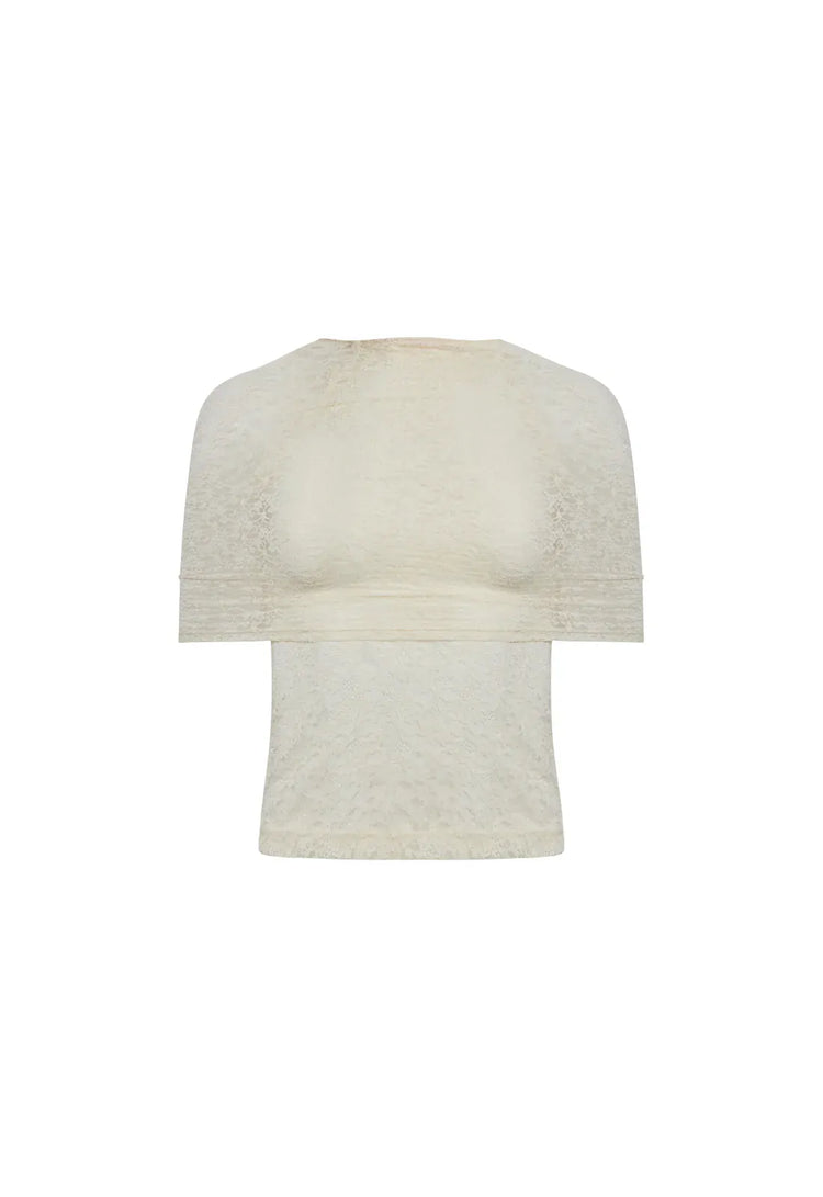 Lioness lace top BELLA VITA TOP - LEMON