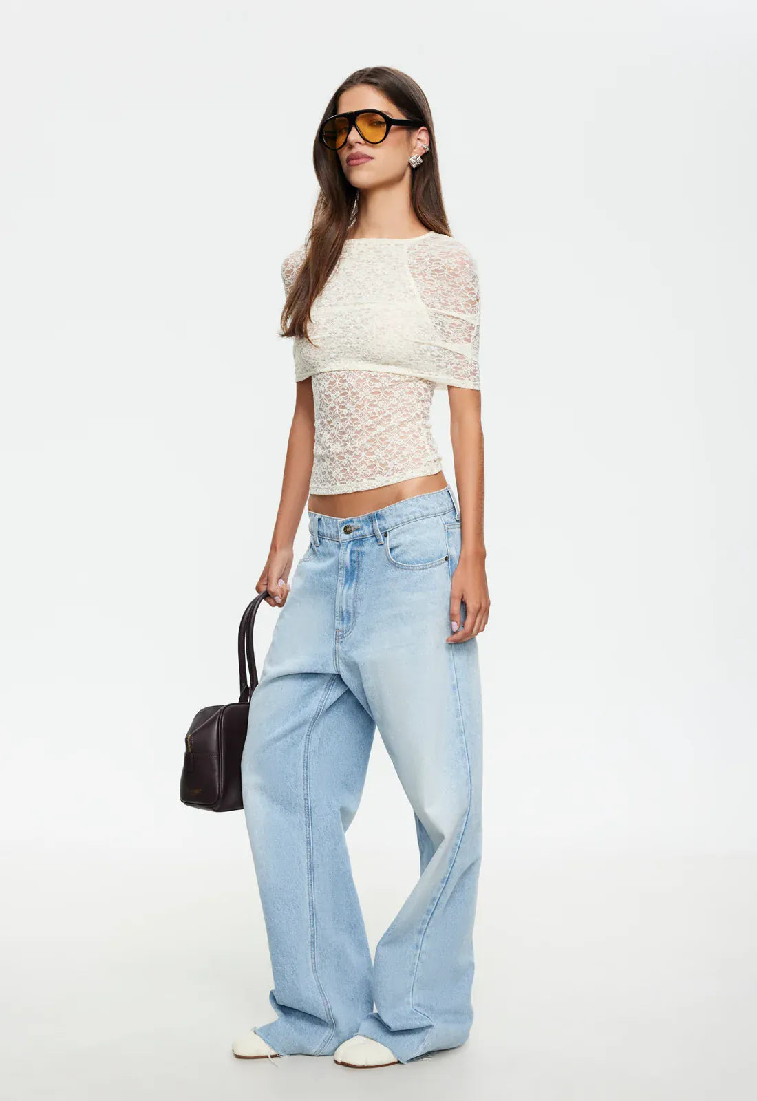 Lioness lace top BELLA VITA TOP - LEMON