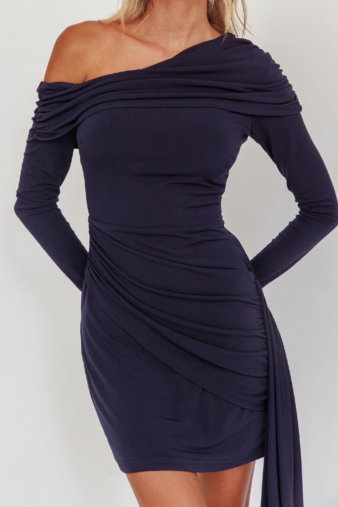 Here Comes The Sun long sleeve mini dress Billy Mini - Navy