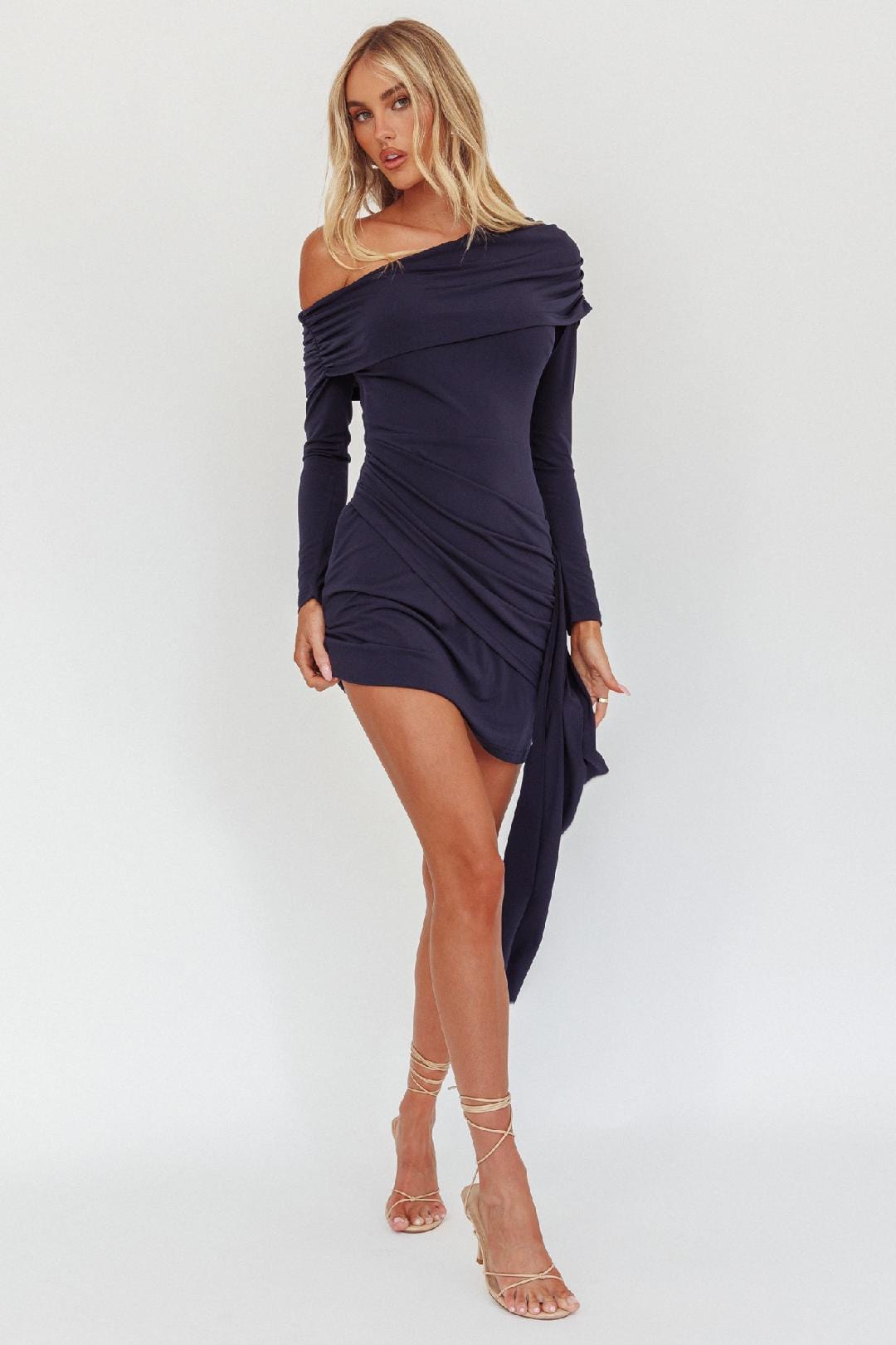 Here Comes The Sun long sleeve mini dress Billy Mini - Navy