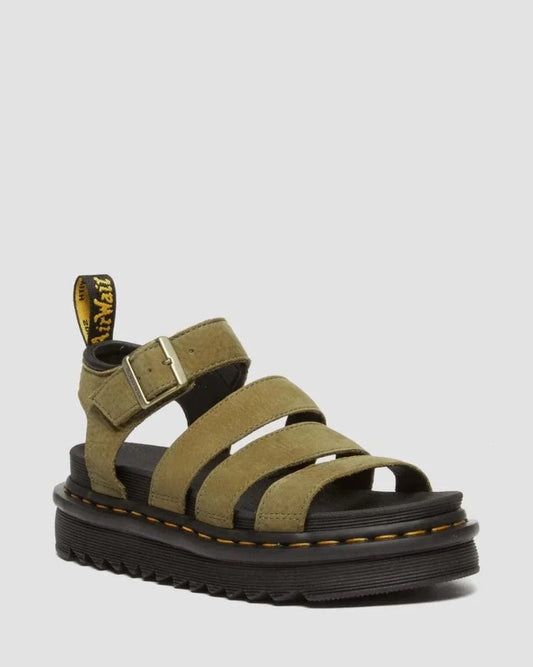 Dr Martens sandals Blaire Tumbled Nubuck Muted Olive