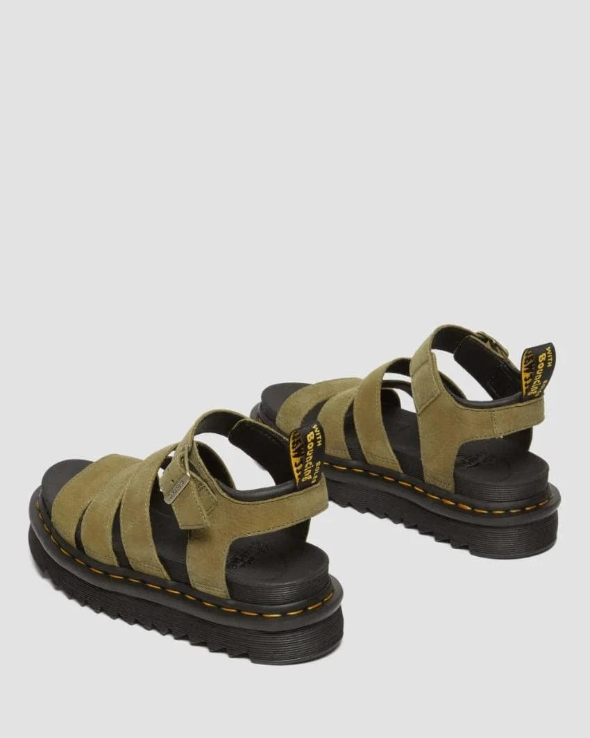 Dr Martens sandals Blaire Tumbled Nubuck Muted Olive