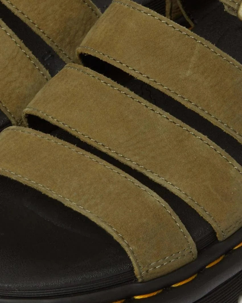 Dr Martens sandals Blaire Tumbled Nubuck Muted Olive
