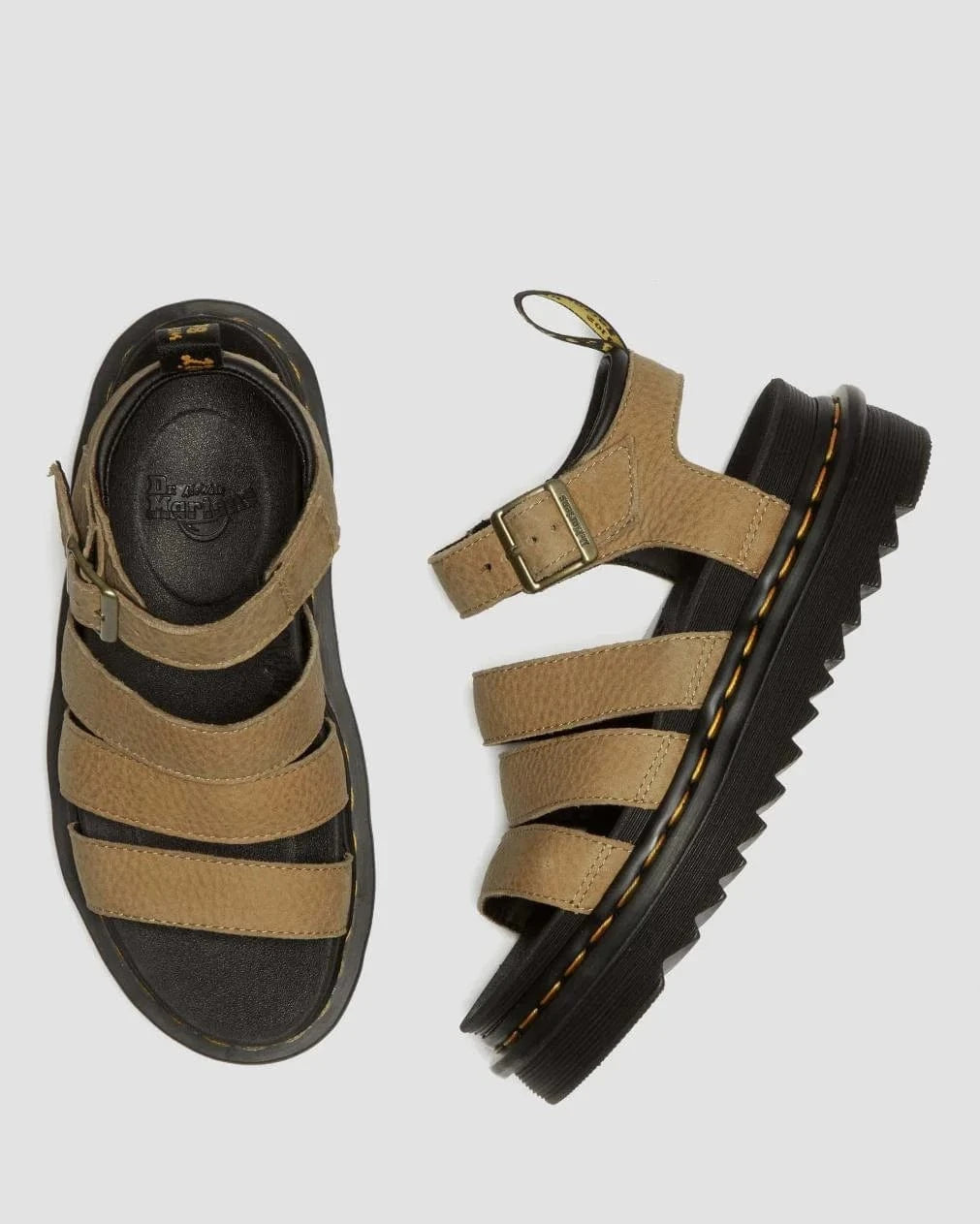 Dr Martens sandals Blaire Tumbled Nubuck Savannah Tan