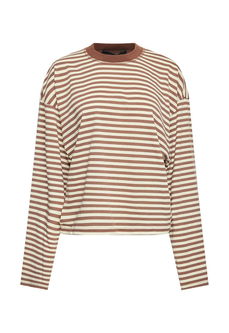 Lioness long sleeve stripe top Bloom Long Sleeve - Chocolate Stripe