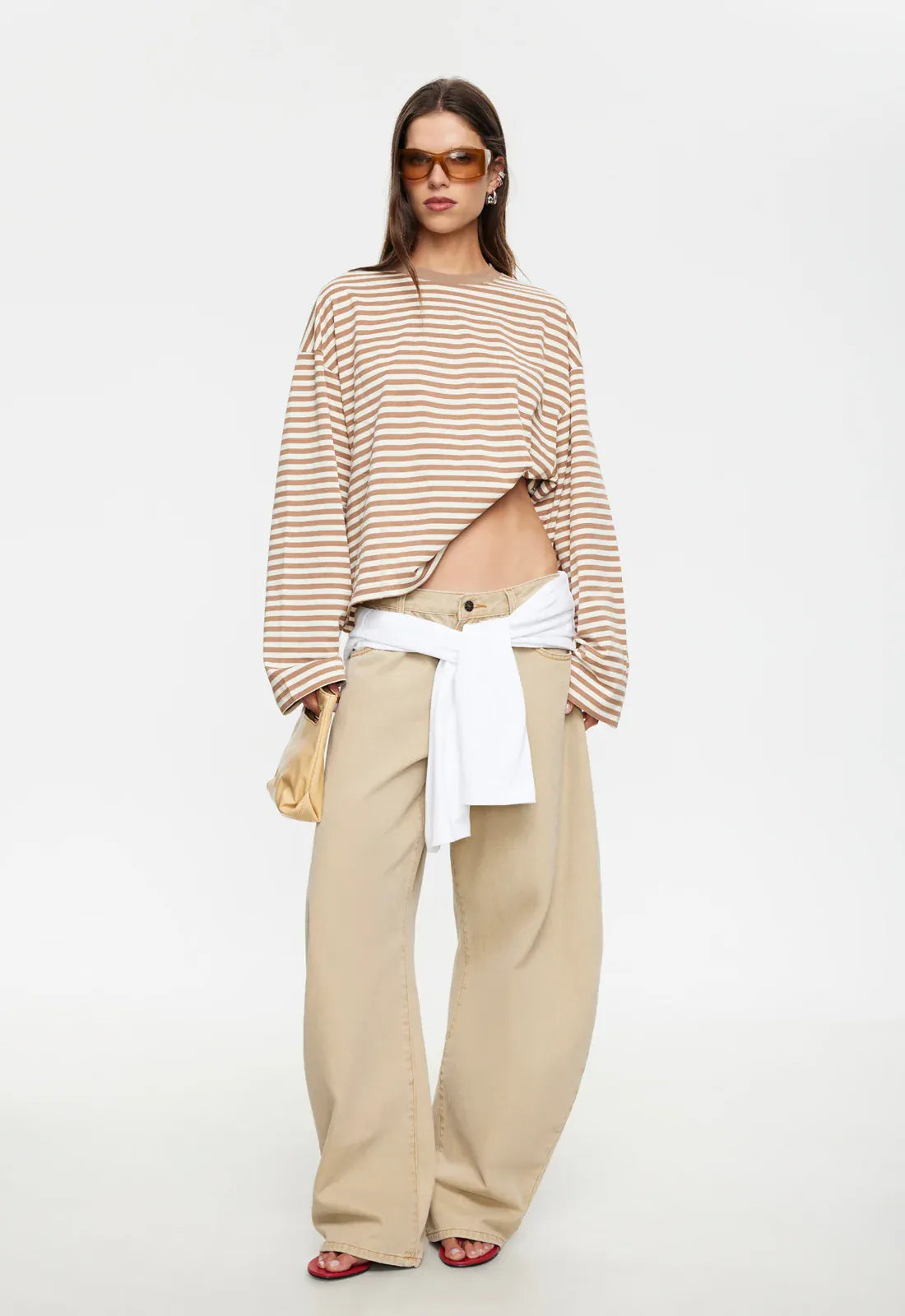 Lioness long sleeve stripe top Bloom Long Sleeve - Chocolate Stripe