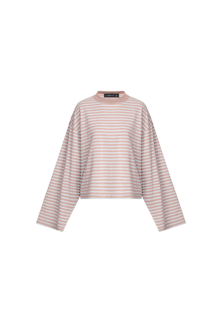 Lioness long sleeve stripe top Bloom  - Muted Pastels Stripe