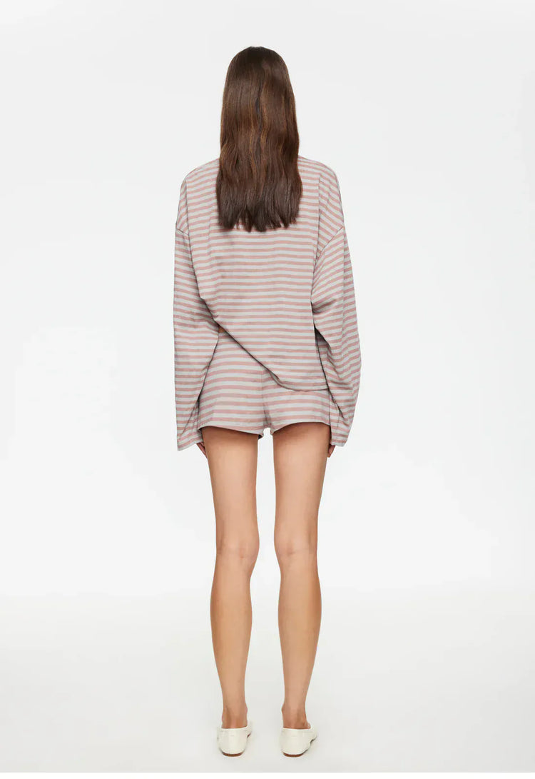 Lioness long sleeve stripe top Bloom  - Muted Pastels Stripe