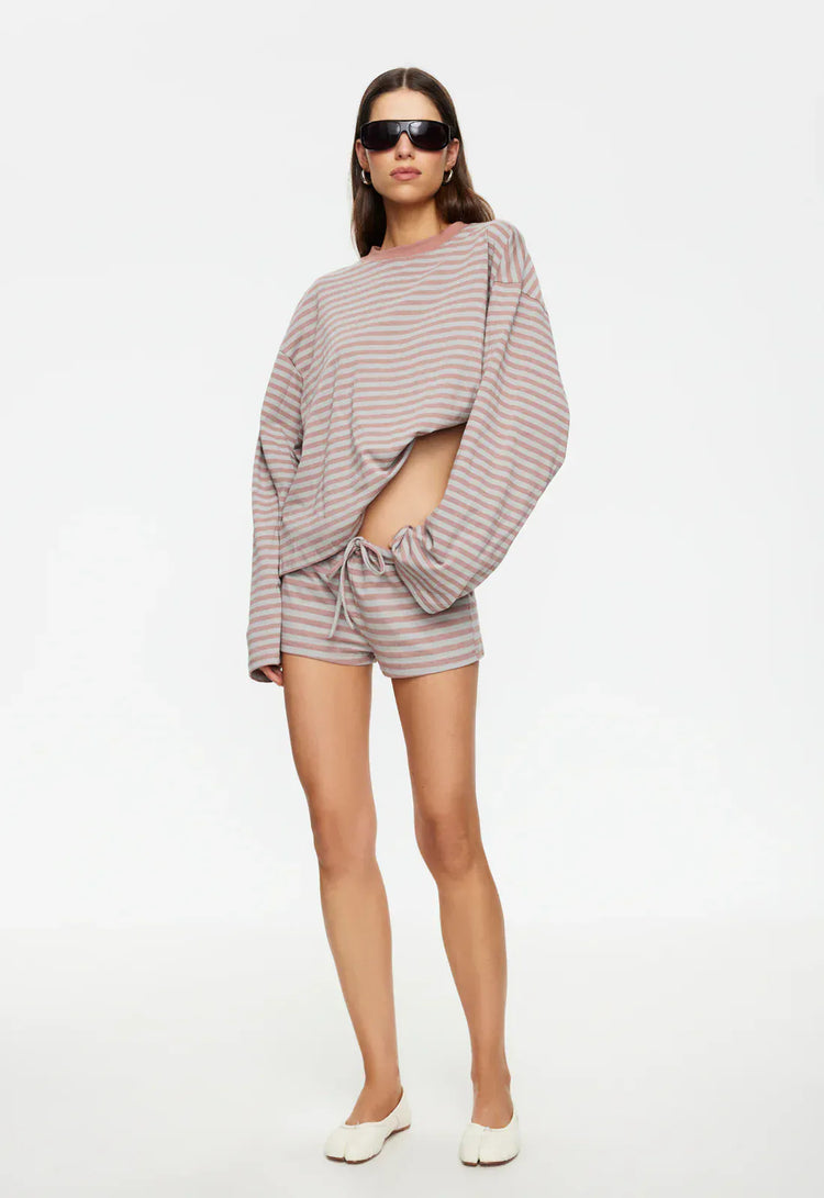 Lioness long sleeve stripe top Bloom  - Muted Pastels Stripe
