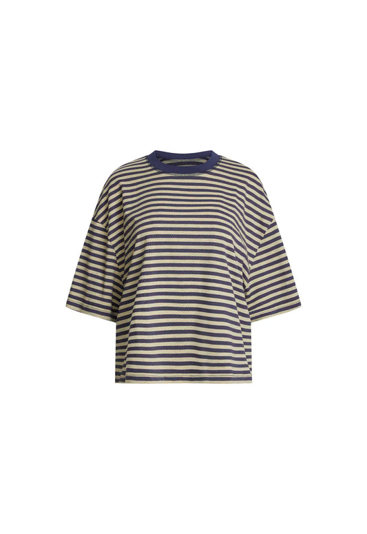 Lioness Short sleeve tee Bloom  Short Sleeve - Beige Stripe
