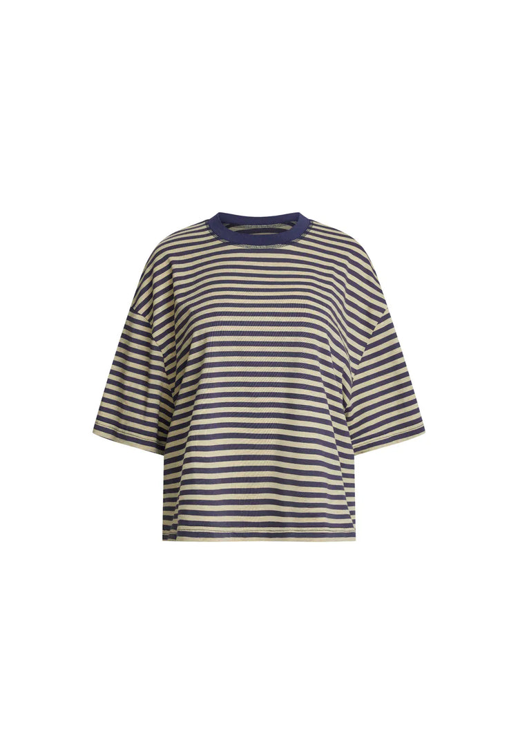 Lioness Short sleeve tee Bloom  Short Sleeve - Beige Stripe
