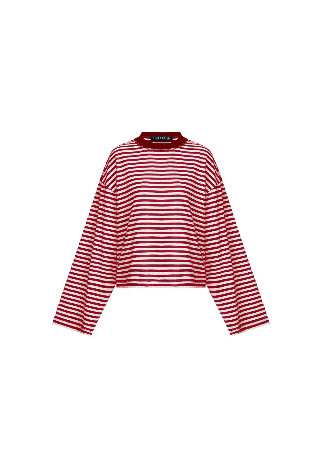 Lioness long sleeve stripe top Bloom  - Wine Stripe