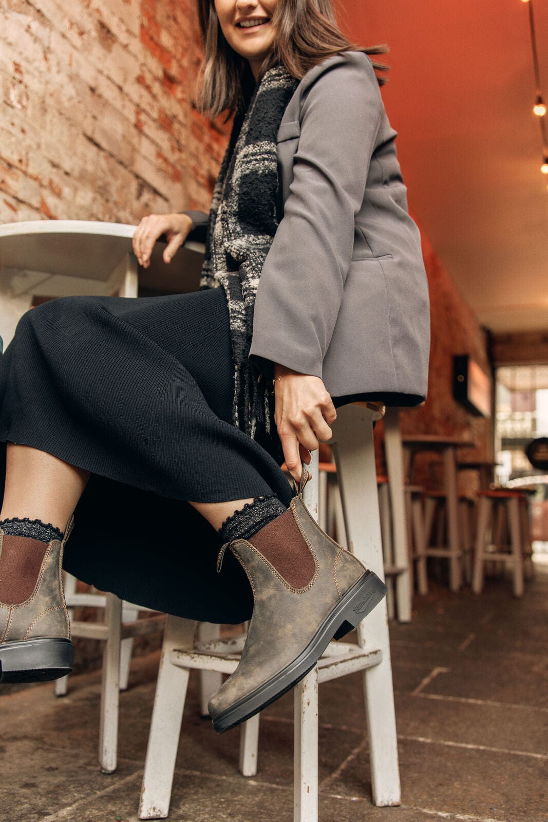 Blundstone BOOTS Blundstone #1306 Dress Chelsea Boots - Rustic Brown