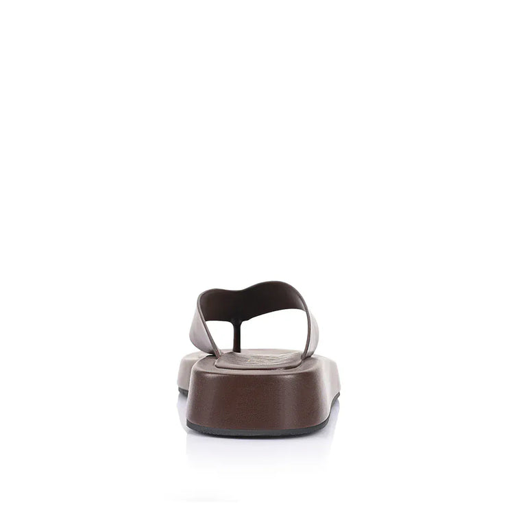 VERALI SHOES shoes Bouncer Flatform Thong - Chocolate