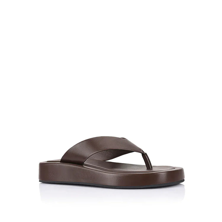 VERALI SHOES shoes Bouncer Flatform Thong - Chocolate