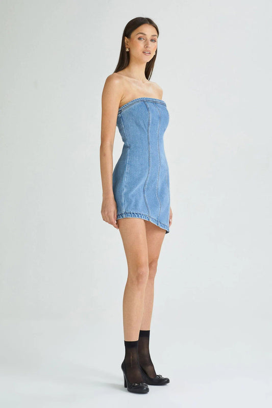 A Brand Jeans mini dress Bustier Mini Dress Georiga