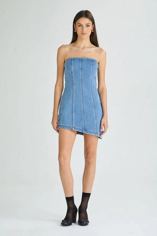 A Brand Jeans mini dress Bustier Mini Dress Georiga