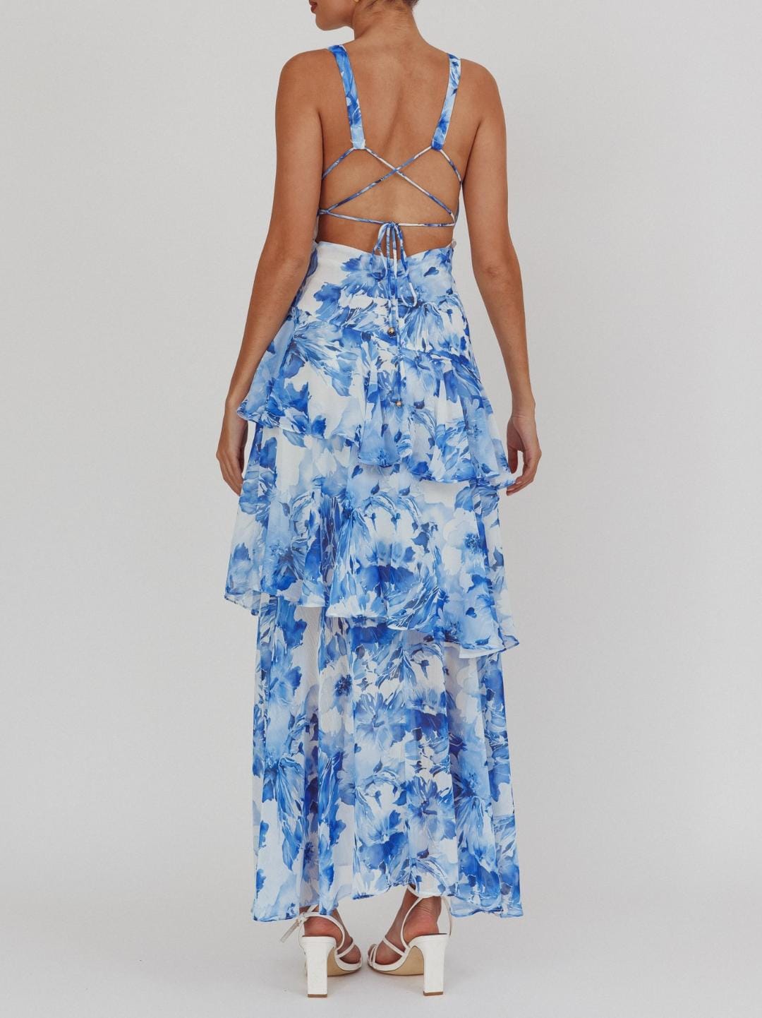 Saints & Secrets Dresses Cally Layer Maxi - Blue