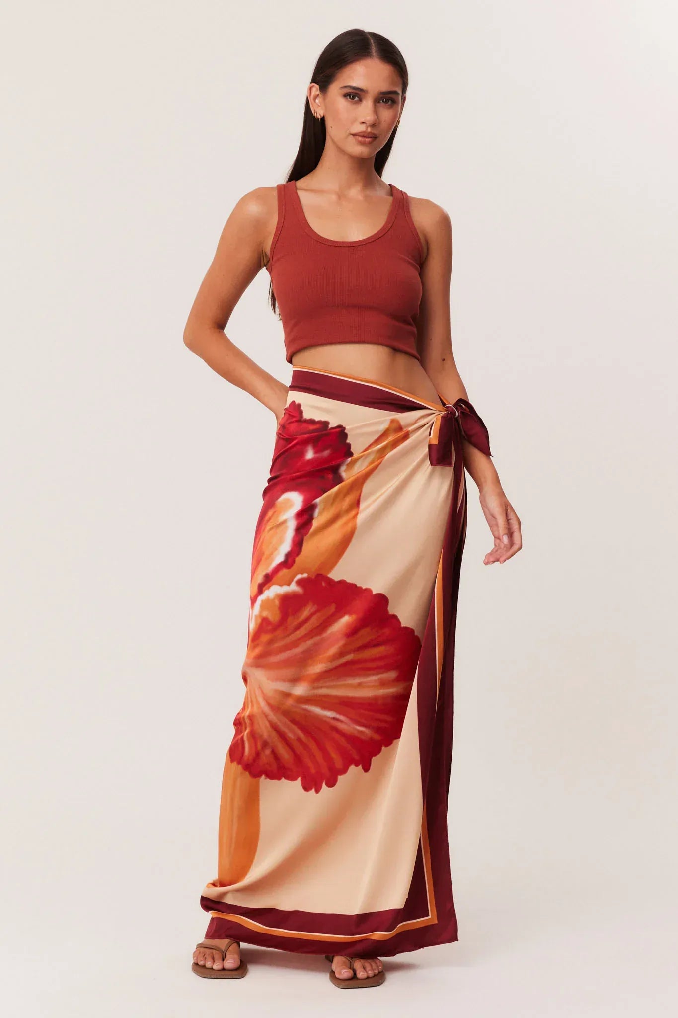SNDYS sarong One size Cattleya Wrap