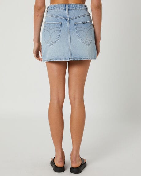 A Brand Jeans long denim skirt Classic Mini Skirt - Old Stone