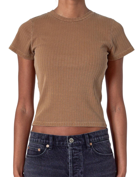 ROLLAS JEANS tee Classic Ribbed Tee - Teddy