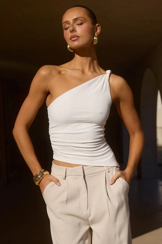 Runaway The Label Top Cobie Top - White