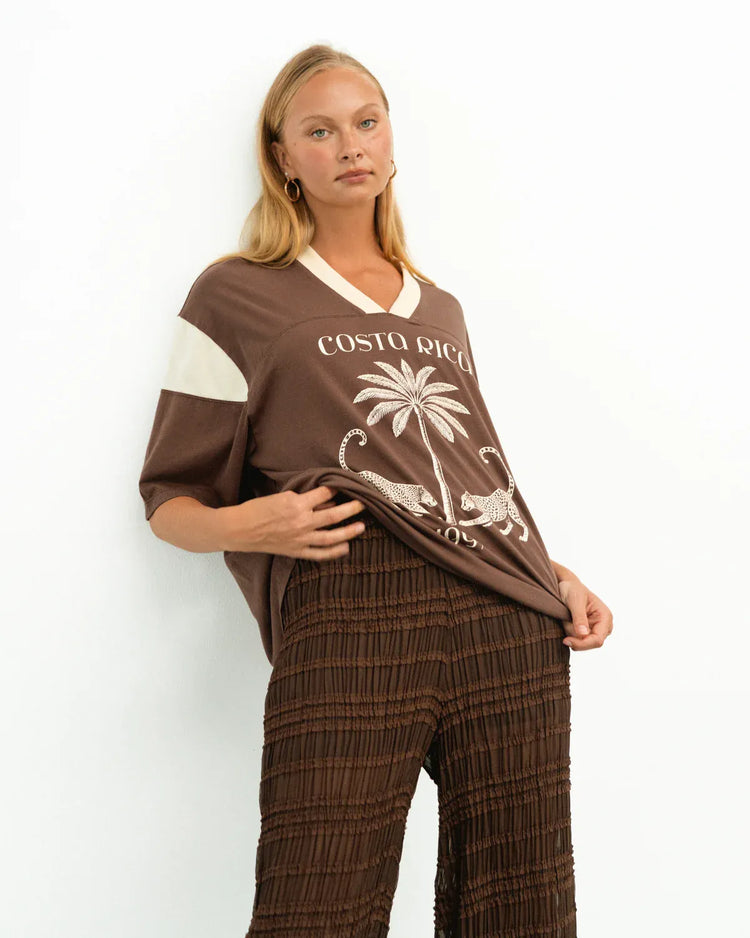 Paper Heart tee Costa Rica Tee - Choc