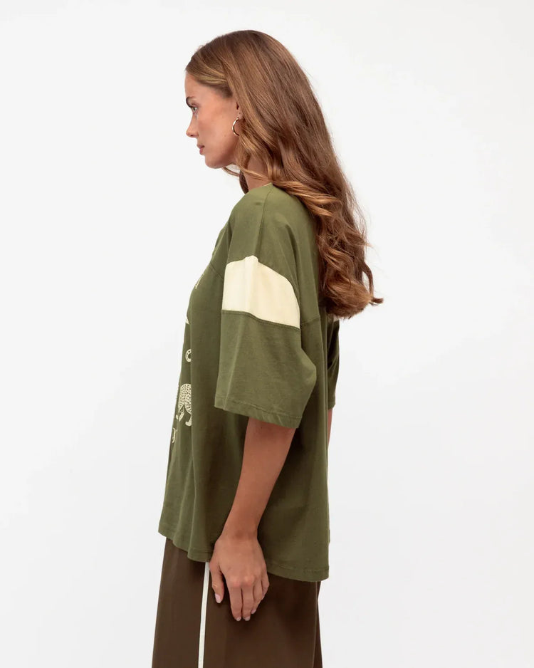 Paper Heart tee Costa Rica Tee - Khaki