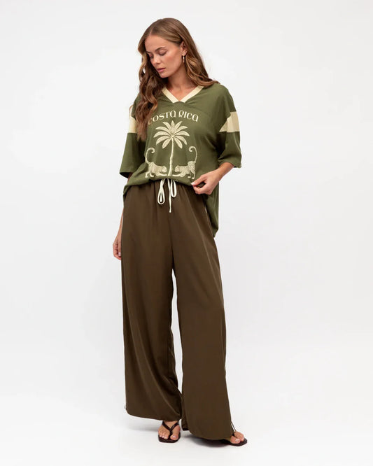 Paper Heart tee Costa Rica Tee - Khaki