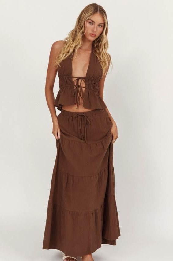 Here Comes The Sun set Cove Set - Chocolate