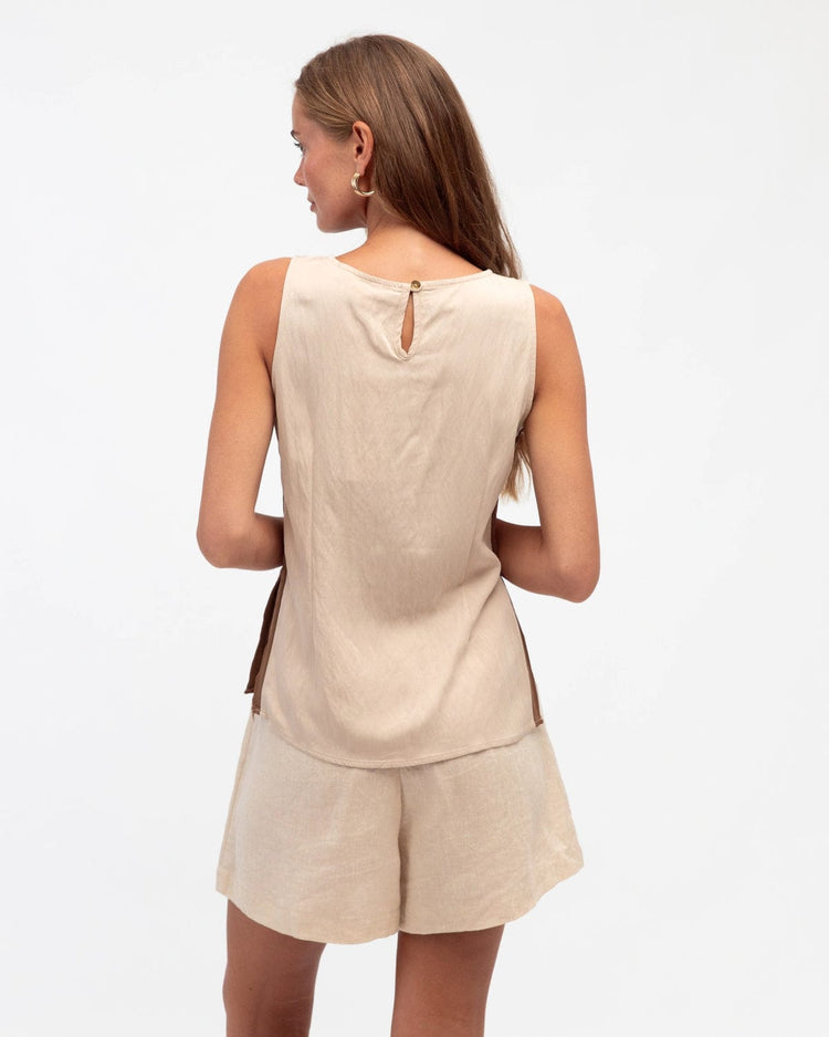 White Closet Top Cupro Top