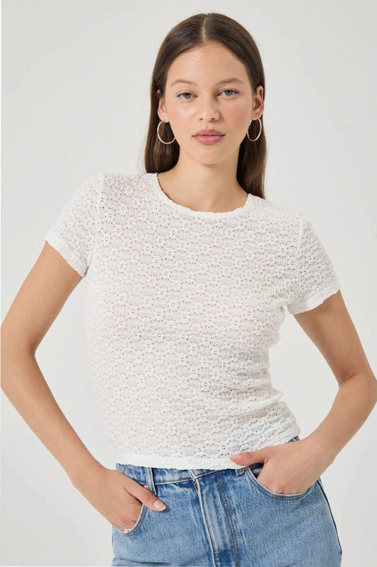 ROLLAS JEANS tee Daisy Lace Tee