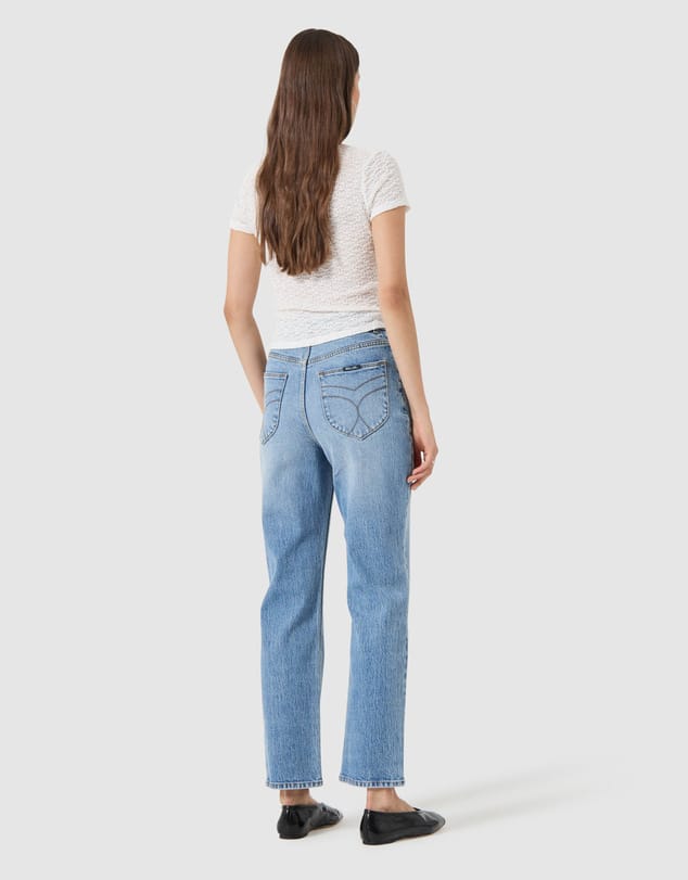 Rollas Jeans lace tee Daisy Lace Tee - White