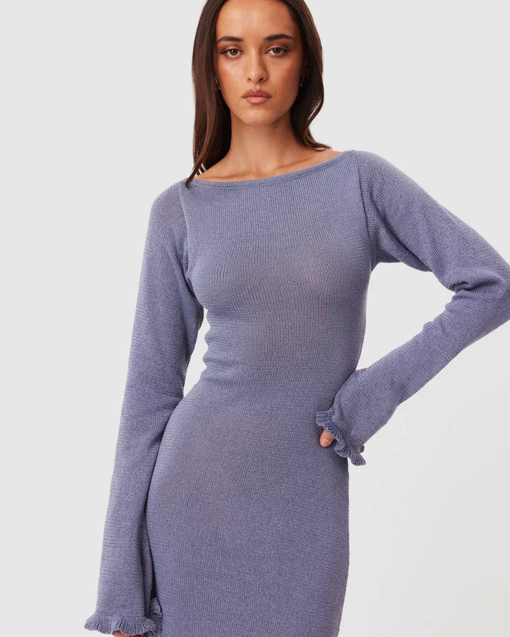 SNDYS Dress Darcy Knit Maxi Dress Slate