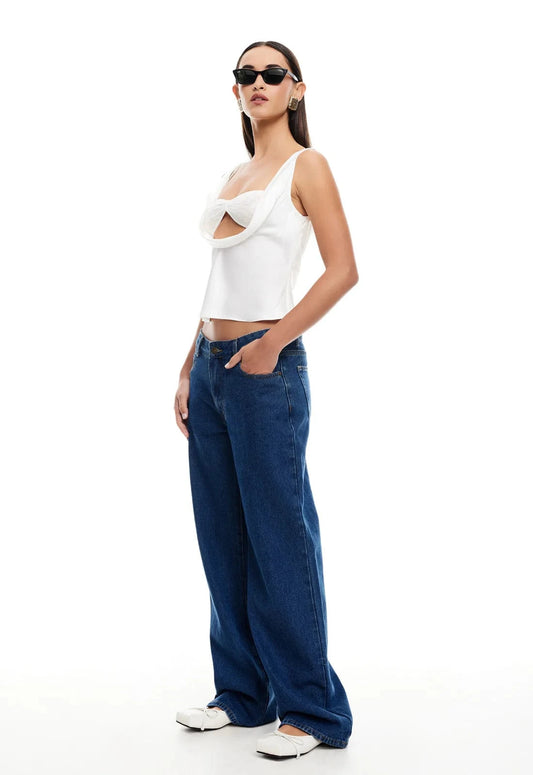 Lioness Shirts & Tops Delilah Top - Porcelain