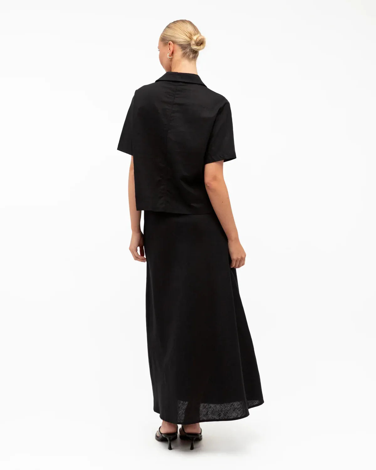 White Closet linen skirt Diaz Skirt - Black