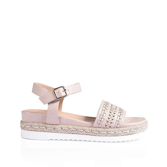 VERALI SHOES sandals Disco Footbed Sandals - Blush Softee
