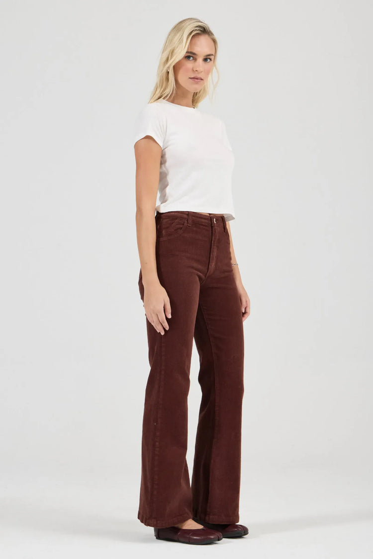 ROLLAS JEANS Flares Eastcoast Flare Jean - Cognac Cord