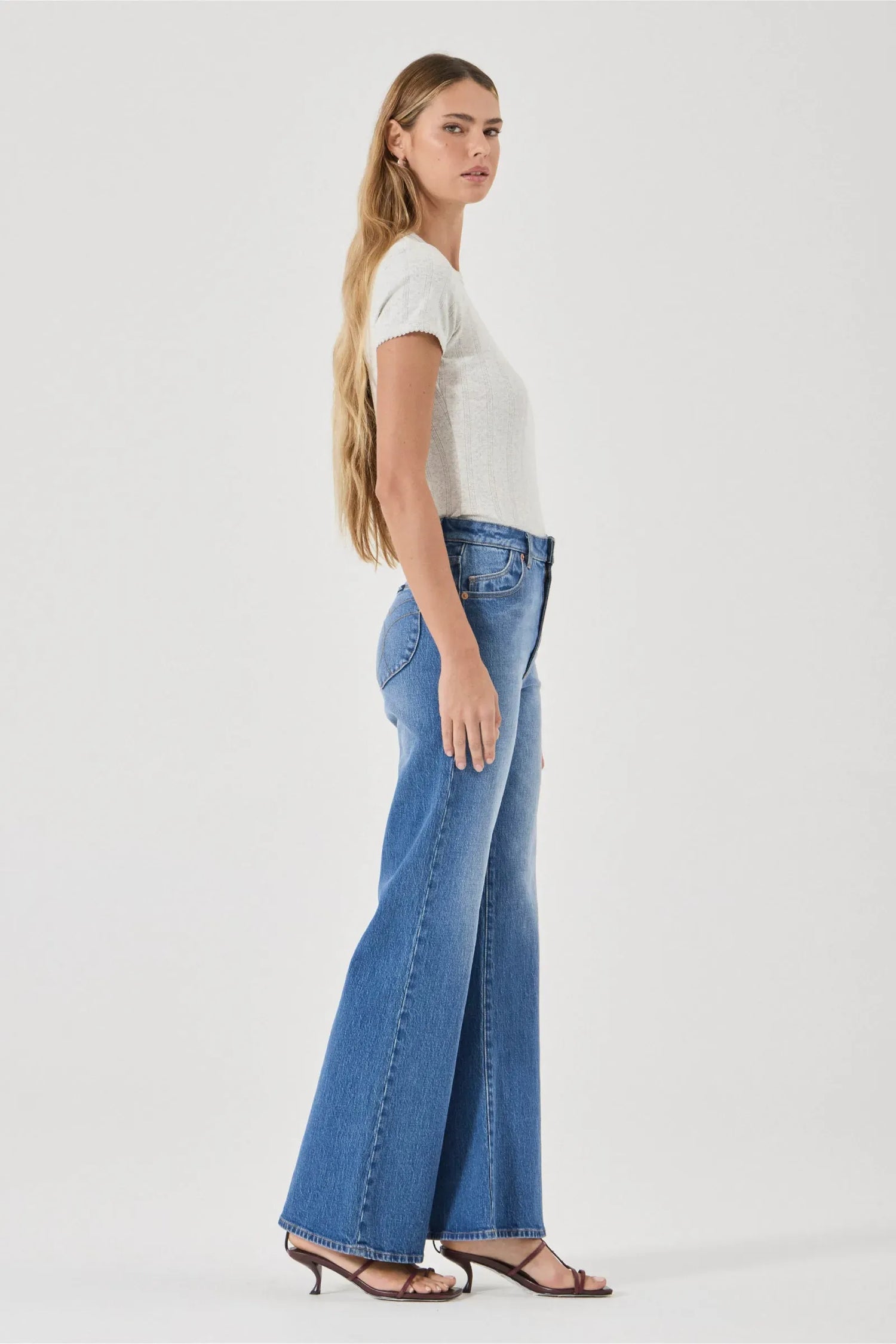 ROLLAS JEANS Flares Eastcoast Flare Jean - Silverlake