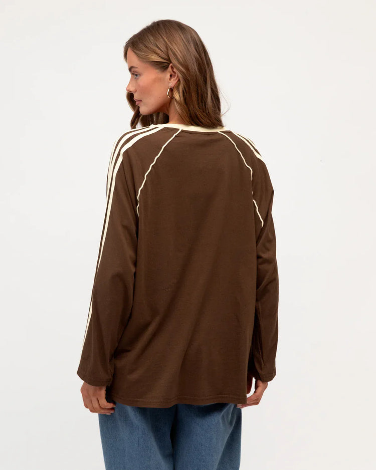 Paper Heart vest top Echo Tee - Choc