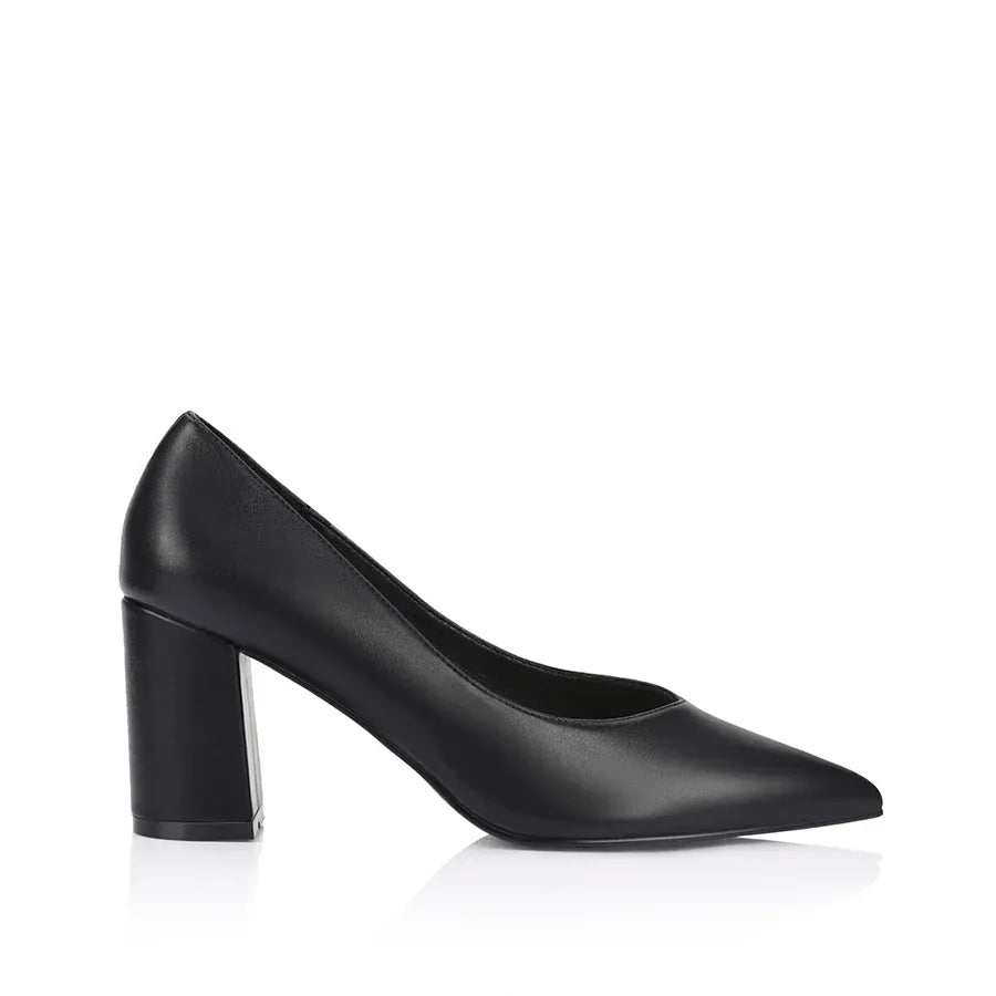 VERALI SHOES block heels Elliot Black Heel Pumps - Black