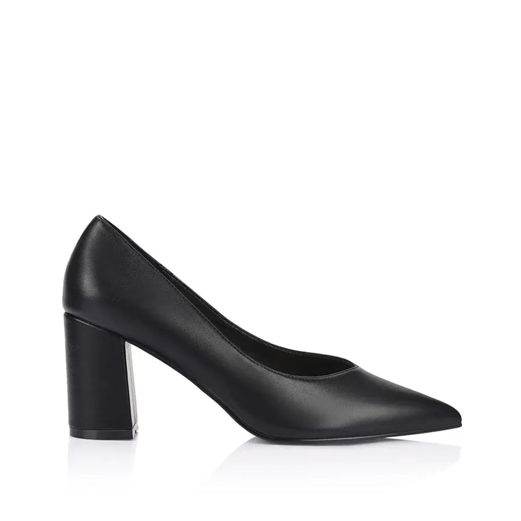 VERALI SHOES block heels Elliot Black Heel Pumps - Black