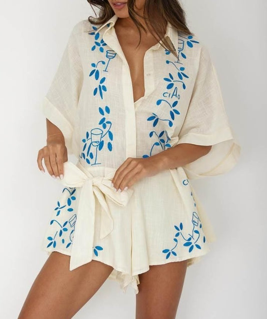 Pipi’s Boutique playsuit Embroidered Playsuit
