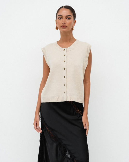 White Closet vest Emily Vest - Wine (Copy)